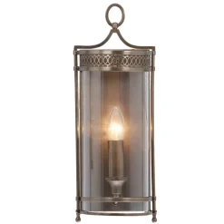 Rustikale Wandleuchte KUPOLA Bronze Design Lampe