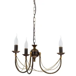 Rustikaler Kronleuchter Ares 3-flammig