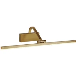 Schmale Bilderleuchte LED verstellbar in Messing B: 51 cm