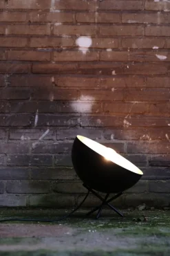 Schreibtischlampe Grau Metall Silber Ø30cm LARINO