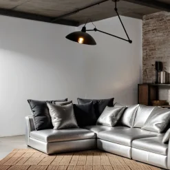 Schwarze Deckenlampe Wohnzimmer Leuchte Decke