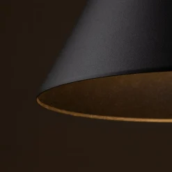 Schwarze Pendelleuchte Metall E27 Ø 32 cm H: max. 165 cm