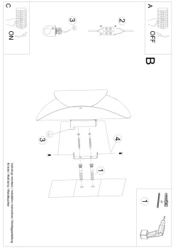 Schwarze Wandlampe indirekt H: 30 cm G9 Modern HEDDO