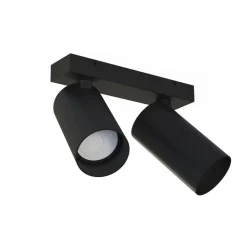 Schwarzer Deckenspot COLENE B:5,5-20cm Modern 2x GU10