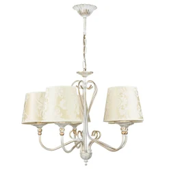 Shabby Kronleuchter in Gold Ecru Ø64cm GANARA