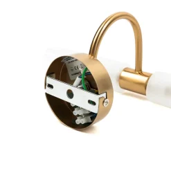 Spiegelleuchte Bad in Messing CONNERS