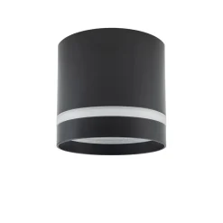 Spot Decke Schwarz GX53 Ø 8,5 cm rund H: 8,3 cm klein Metall