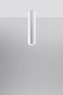 Spot Deckenleuchte Weiß 40 cm hoch Ø 6 cm Metall Modern