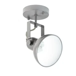 Spot Lampe Anthrazit Metall rund Retro praktisch