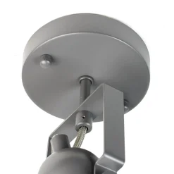 Spot Lampe Anthrazit Metall rund Retro praktisch