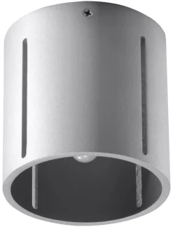 Spot Lampe Metall klein Ø 10 cm Grau Modern flach G9