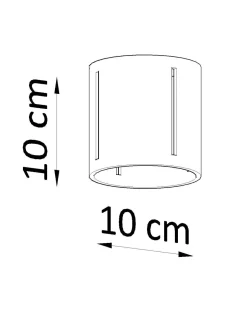 Spot Lampe Metall klein Ø 10 cm Grau Modern flach G9