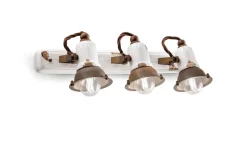 Spot Lampe Wand Metall Keramik E14 verstellbar LIVIA