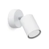 Spot Lampe Wand Weiß klein H: 18,5 cm verstellbar GU10