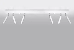 Spot Lampe Weiß 6-flammig G9 100 cm lang schwenkbar