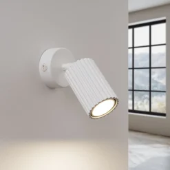 Spot Lampe Weiß GU10 B: 8 cm klein Aluminium schwenkbar