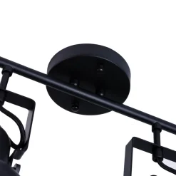 Spot Leuchte Schwarz Metall lang Retro praktisch