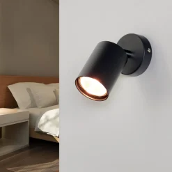 Spot Strahler Grau Modern Wand Sofa Bett Lesen