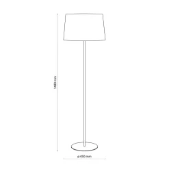 Standleuchte Maja Weiß Schlicht