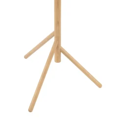 Stehlampe 150 cm klein Holz Glas 3x G9 Dreibein MIEKE