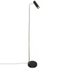 Stehlampe Gold Schwarz 157 cm hoch GU10 verstellbar