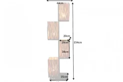 Stehlampe Holz Äste 154 cm E27 4-flammig dekorativ