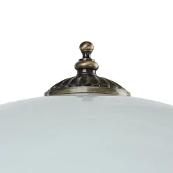 Stehlampe MARLOW in Messing antik 170cm Wohnzimmer