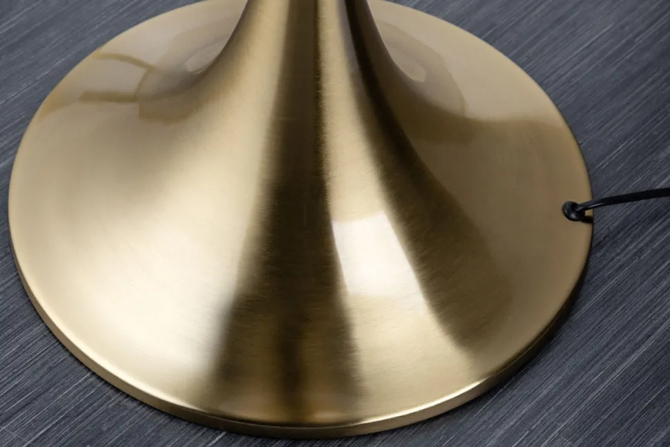 Stehlampe Metall Nylon Gold Schwarz E27 160 cm elegant