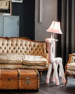 Stehlampe Rosa Weiß Einhorn 120 cm Schlafzimmer Kinder