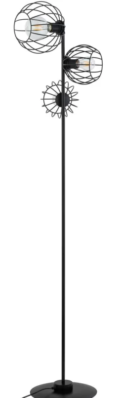 Stehlampe Schwarz E27 163 cm Metall Wohnzimmer