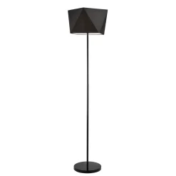 Stehlampe Schwarz Stoff 170cm Wohnzimmer stylisch