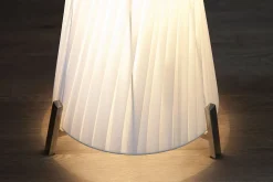 Stehleuchte 180cm Retro Esszimmer Lampe Weiß