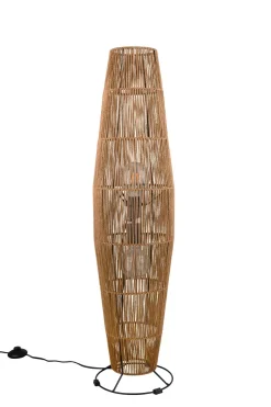 Stehleuchte Papier Metall Schwarz Braun E27 103 cm