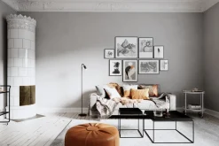 Stehleuchte Schwarz 146 cm klein Metall GU10 Retro