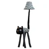 Stehleuchte Schwarz Weiß Katze Kinder Erwachsene 126 cm