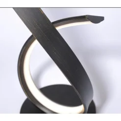 Stilvolle LED Tischlampe in Rostbraun 38,5 cm dimmbar