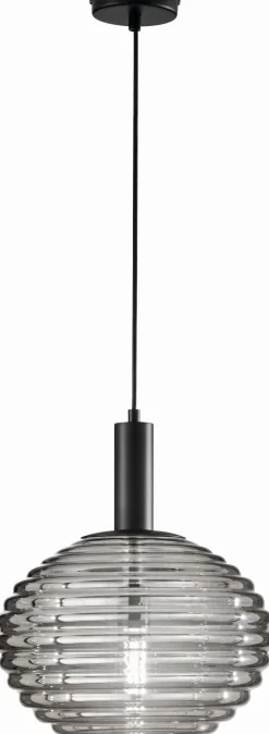 Stilvolle Pendelleuchte Rauchglas Ø32 cm E27 dekorativ