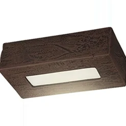 Stilvolle Wandleuchte aus Keramik in wenge