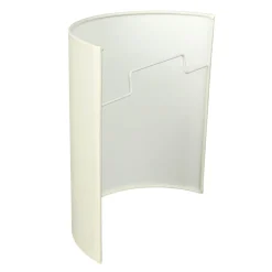 Stoff Wandleuchte mit Kabel Schalter Creme ALICE