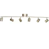 Strahler Metall GU10 verstellbar in Gold 124 cm lang Retro