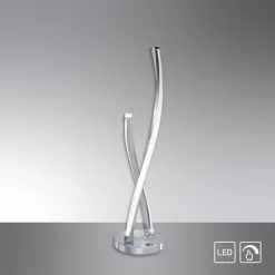 Stylische LED Tischlampe in Stahl 13 W dimmbar Touch