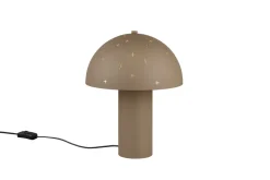 Stylische Tischlampe Taupe Metall E14 32,5 cm Sterne