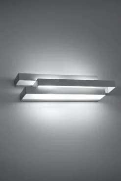 Stylische Wandlampe HELVIA Weiß B:42cm Metall 2x G9