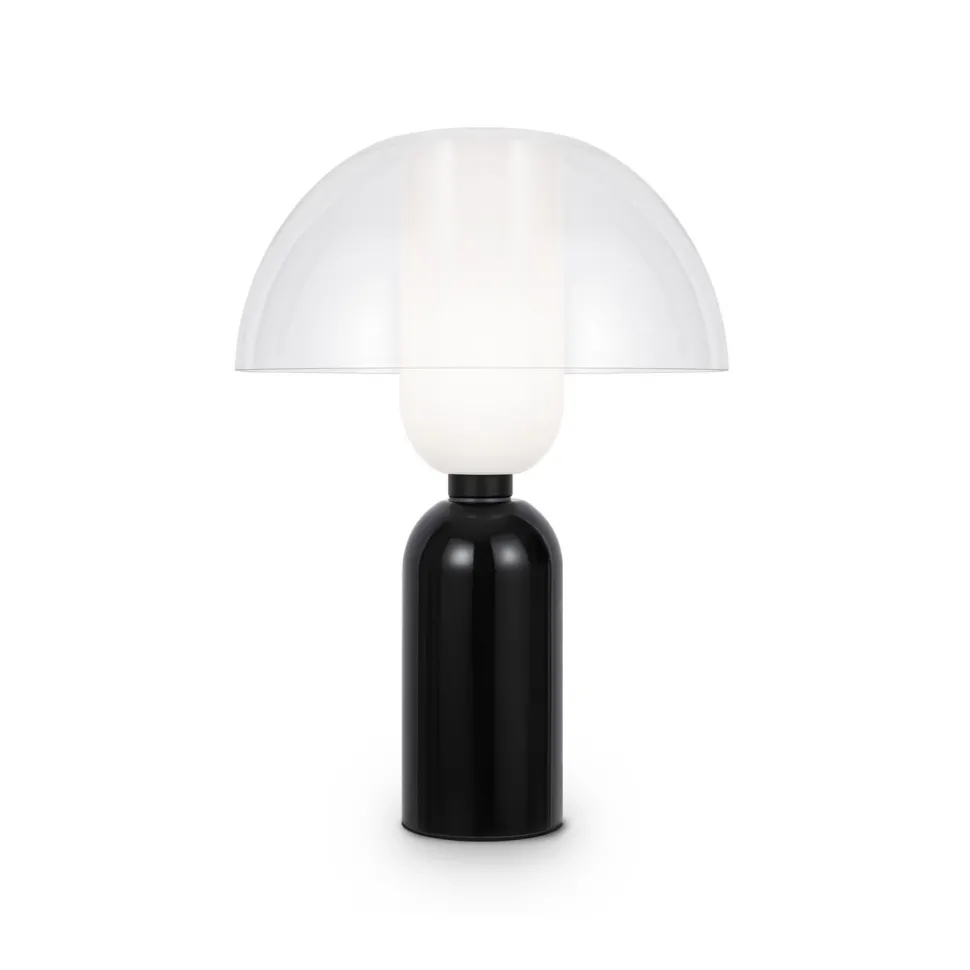 Tischlampe Glas Keramik E14 rund D: 30 cm 42,5 cm