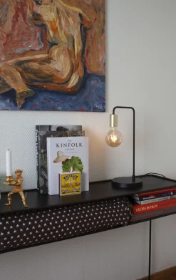 Tischlampe Glas Weiß matt 40 cm E27 Kabelschalter