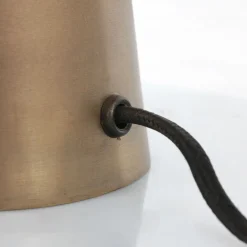 Tischlampe indirekt Metall in Bronze 42 cm E27 stylisch