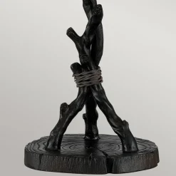 Tischlampe Metall Glas 62,9 cm Tiffany Stil 2x E27 Handarbeit