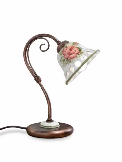 Tischlampe Metall Keramik E14 B: 15 cm 32 cm hoch BRUNO