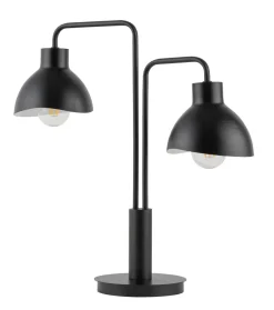 Tischlampe Metall Lesen E27 2-flammig 48 cm dekorativ