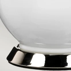 Tischlampe Stoff Keramik 64 cm E27 Weiß Petrol Retro